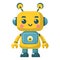 Cute yellow robot