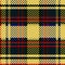 Cute yellow tartan vector seamless pattern. Checkered scottish flannel print for celtic home decor. For highland tweed