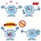 Cute Yeti Cartoon Mascot Character Set 3. Vector Collection