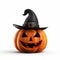 Cute Yom Kippur Jackolantern With Vampire Hat - 3d Render