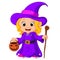 Cute young witch