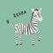 Cute zebra card