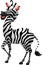 Cute zebra cartoon