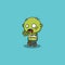 cute zombie. cute ghost illustration