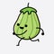 Cute Zucchini Fruit Mascot Vector Character