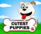 Cutest Puppies Indicates Lovable Purebred And Lovely Dog