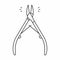 Cuticle nipper icon