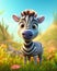 The Cutie Zebra Names Playing Field Closeup Standing Flowers Films Sub Surface Scattering Color Princess Smiling Yellow Eyes