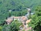 Cutigliano, Tuscany, Italy. View of the town from above in the summer