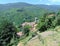 Cutigliano, Tuscany, Italy. View of the town from above in the summer