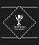 Cutlery catering service menu food icon