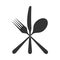 Cutlery crossed icon