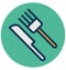 Cutlery, dining Isolated Vector Icon that can easily Modify or edit