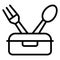 Cutlery, dining Vector Icon which can easily edit