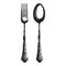 Cutlery isolated objects vintage. spoon and fork on a white back