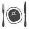 Cutlery knife fork steak - illustration