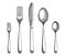 Cutlery set of forks and spoons, knives vector. hand drawing isolated illustration