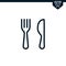 Cutlery Set icon collection, outlined style