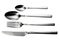 Cutlery set-spoon, fork, knife, on white background isolated