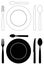 Cutlery silhouette - set icons