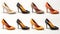 cutouts of classic formal occasion shoes collection
