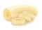 Cutted banana isolated on a white background.