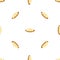 Cutted banana pattern seamless vector