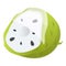 Cutted soursop icon, cartoon style