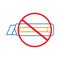 cutter, cutting, knife, don't use, not use, icon, don't use cutter icon