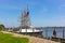 The Cutter Eagle tall ship visits Alexandria, VA.