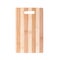 Cutting board made of striped bamboo planks