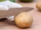 Cutting potato