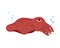 Cuttlefish character. Cartoon hand drawn illustration of cute ocean animal. Childish t shirt print, poster. Flat isolated vector