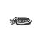 Cuttlefish mollusk line icon