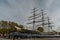 Cutty Sark museum in Greenwich, London, in late October