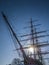 Cutty Sark ship and museum. Near Times river, London, UK