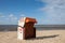 Cuxhaven, beach and hooded beach chair