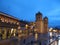 Cuzco church at twilight