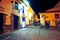 cuzco city with colonial buildings and old streets