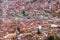 Cuzco, Peru - Colorful View of Cuzco Houses Rooftops Skyline from the Inca Saqsaywaman Fortress