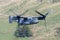 CV-22 Osprey flying through the Mach Loop