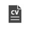 CV icon, CV resume icon