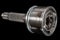 CV Joint, constant velocity joints. Part wheel of the car, isolated on black background, with clipping path