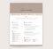 CV / resume template - elegant stylish design - beige background