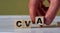 CVA acronym Cerebrovascular Accident stroke concept. CVA