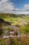 Cwm Penmachno, with slate quarry, incline drum house