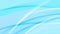 Cyan blue glossy wavy lines abstract video animation