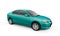 Cyan Car w/ Clipping Path