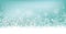 Cyan Christmas Card Header Snowflakes