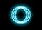 Cyan circle lightning